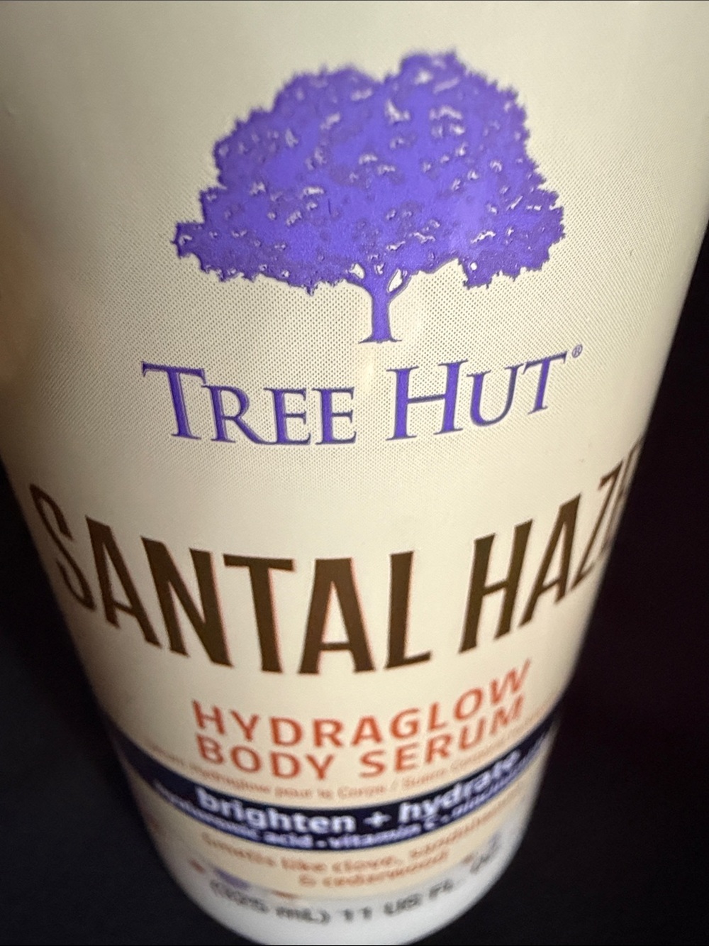 Tree Hut Santal Haze Hydraglow Body Serum - Cream & Copper Pump - Picture 2 of 5